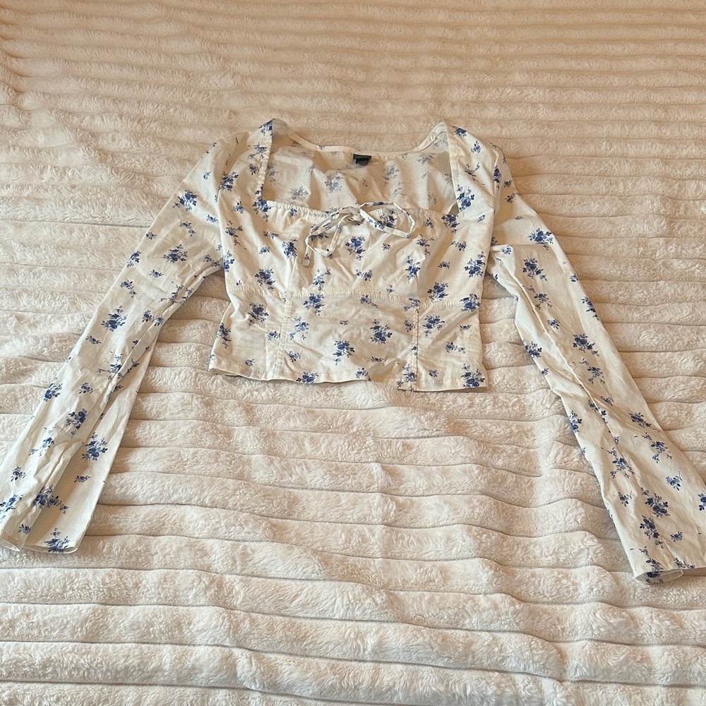 Floral Long Sleeve Women's Top